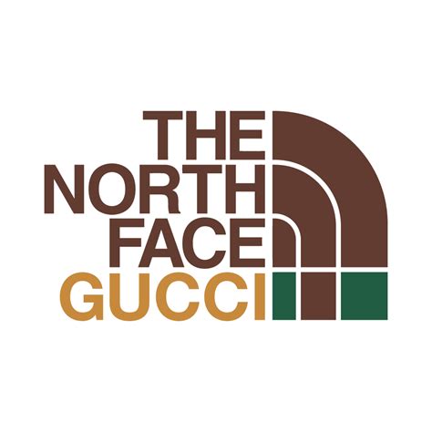 the north face x gucci logo